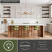 Vaxcel - H0323 - Eight Light Chandelier - Annabelle - Muted Brass