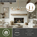 Vaxcel - H0323 - Eight Light Chandelier - Annabelle - Muted Brass