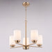 Vaxcel - H0325 - Five Light Chandelier - Park Ridge - Champagne Gold