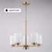 Vaxcel - H0325 - Five Light Chandelier - Park Ridge - Champagne Gold