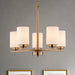 Vaxcel - H0325 - Five Light Chandelier - Park Ridge - Champagne Gold