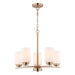 Vaxcel - H0325 - Five Light Chandelier - Park Ridge - Champagne Gold