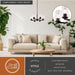 Vaxcel - H0326 - Six Light Chandelier - Maple Valley - Matte Black