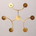 Vaxcel - H0327 - Six Light Chandelier - Maple Valley - Champagne Gold