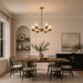 Vaxcel - H0327 - Six Light Chandelier - Maple Valley - Champagne Gold