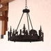 Vaxcel - H0329 - Six Light Chandelier - Acadia - Bronze