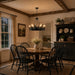 Vaxcel - H0329 - Six Light Chandelier - Acadia - Bronze