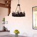 Vaxcel - H0329 - Six Light Chandelier - Acadia - Bronze