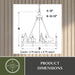 Vaxcel - H0329 - Six Light Chandelier - Acadia - Bronze