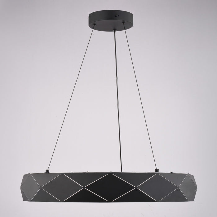 Vaxcel - H0330 - LED Chandelier - Carmen - Textured Black