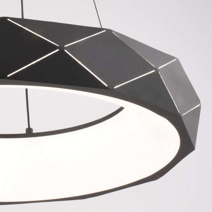 Vaxcel - H0330 - LED Chandelier - Carmen - Textured Black