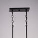 Vaxcel - H0331 - Five Light Linear Chandelier - Pratt - Matte Black