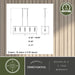 Vaxcel - H0331 - Five Light Linear Chandelier - Pratt - Matte Black