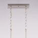Vaxcel - H0332 - Five Light Linear Chandelier - Pratt - Satin Nickel and Light Oak