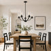 Vaxcel - H0333 - Five Light Chandelier - Elmwood Park - Matte Black