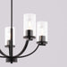 Vaxcel - H0333 - Five Light Chandelier - Elmwood Park - Matte Black