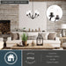 Vaxcel - H0333 - Five Light Chandelier - Elmwood Park - Matte Black