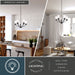 Vaxcel - H0333 - Five Light Chandelier - Elmwood Park - Matte Black