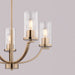 Vaxcel - H0334 - Five Light Chandelier - Elmwood Park - Champagne Gold