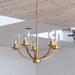 Vaxcel - H0334 - Five Light Chandelier - Elmwood Park - Champagne Gold