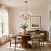 Vaxcel - H0334 - Five Light Chandelier - Elmwood Park - Champagne Gold
