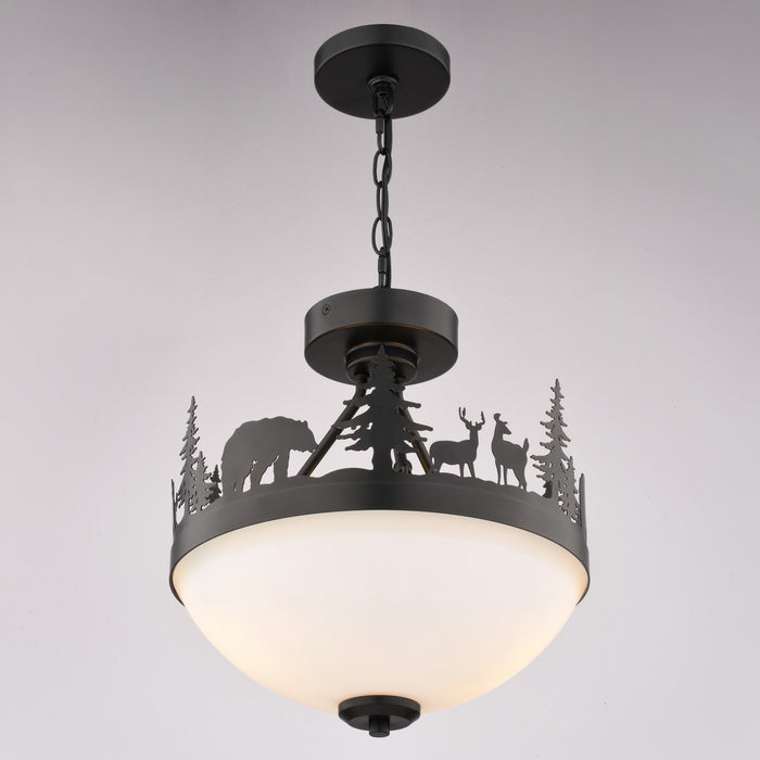 Vaxcel - P0474 - Two Light Pendant - Acadia - Bronze
