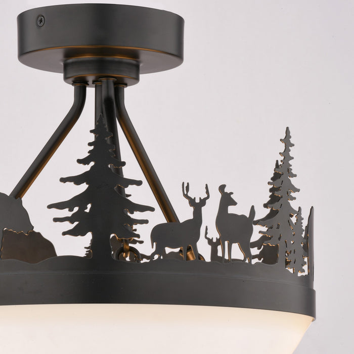 Vaxcel - P0474 - Two Light Pendant - Acadia - Bronze