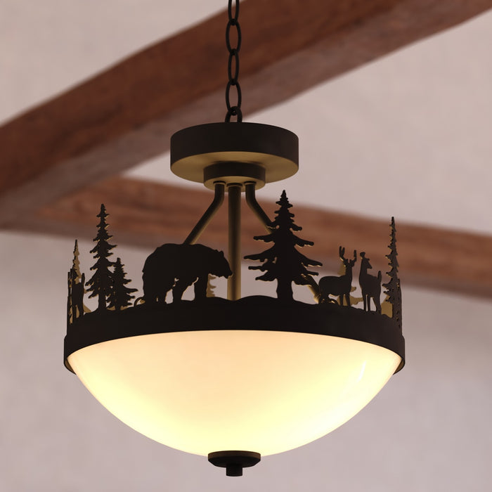Vaxcel - P0474 - Two Light Pendant - Acadia - Bronze
