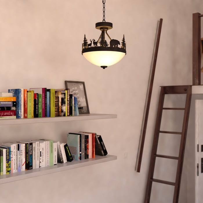Vaxcel - P0474 - Two Light Pendant - Acadia - Bronze
