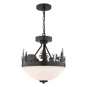 Vaxcel - P0474 - Two Light Pendant - Acadia - Bronze