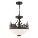 Vaxcel - P0474 - Two Light Pendant - Acadia - Bronze