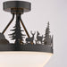Vaxcel - C0374 - Two Light Semi-Flush Mount - Acadia - Bronze