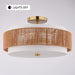 Vaxcel - C0375 - Two Light Semi-Flush Mount - Abbotsford - Muted Brass