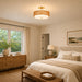 Vaxcel - C0375 - Two Light Semi-Flush Mount - Abbotsford - Muted Brass