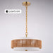 Vaxcel - P0475 - Two Light Pendant - Abbotsford - Muted Brass