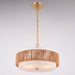 Vaxcel - P0475 - Two Light Pendant - Abbotsford - Muted Brass