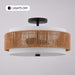 Vaxcel - C0376 - Two Light Semi-Flush Mount - Abbotsford - Matte Black