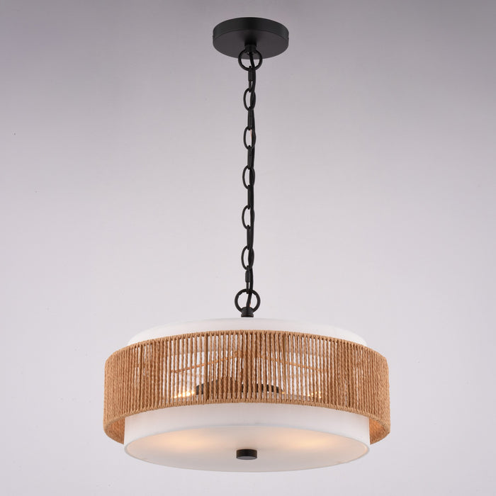 Vaxcel - P0476 - Two Light Pendant - Abbotsford - Matte Black