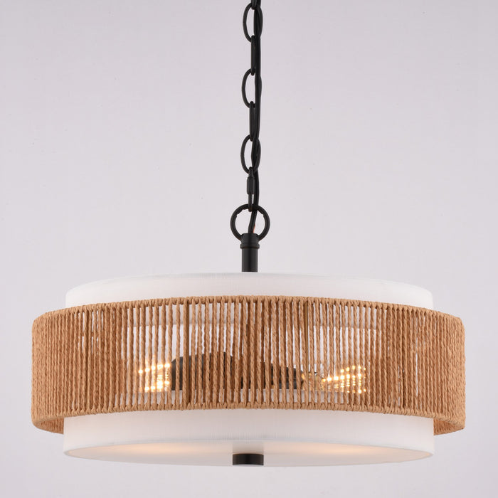 Vaxcel - P0476 - Two Light Pendant - Abbotsford - Matte Black