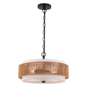 Vaxcel - P0476 - Two Light Pendant - Abbotsford - Matte Black