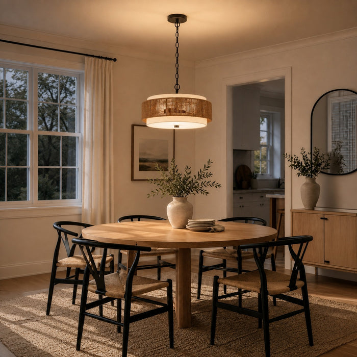 Vaxcel - P0476 - Two Light Pendant - Abbotsford - Matte Black