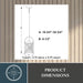 Vaxcel - P0460 - One Light Mini Pendant - Harrison - Matte Black
