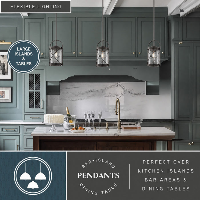 Vaxcel - P0460 - One Light Mini Pendant - Harrison - Matte Black