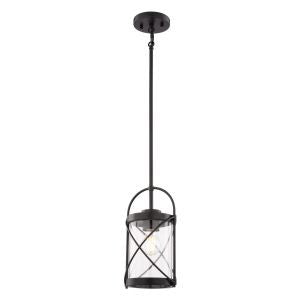 Vaxcel - P0460 - One Light Mini Pendant - Harrison - Matte Black
