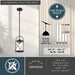 Vaxcel - P0460 - One Light Mini Pendant - Harrison - Matte Black