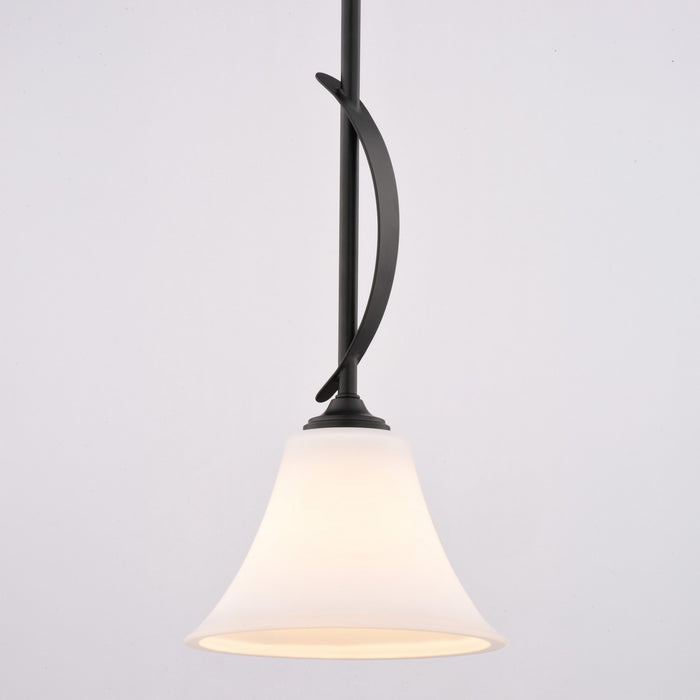 Vaxcel - P0461 - One Light Mini Pendant - Willowbrook - Matte Black