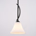 Vaxcel - P0461 - One Light Mini Pendant - Willowbrook - Matte Black