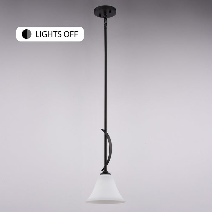 Vaxcel - P0461 - One Light Mini Pendant - Willowbrook - Matte Black