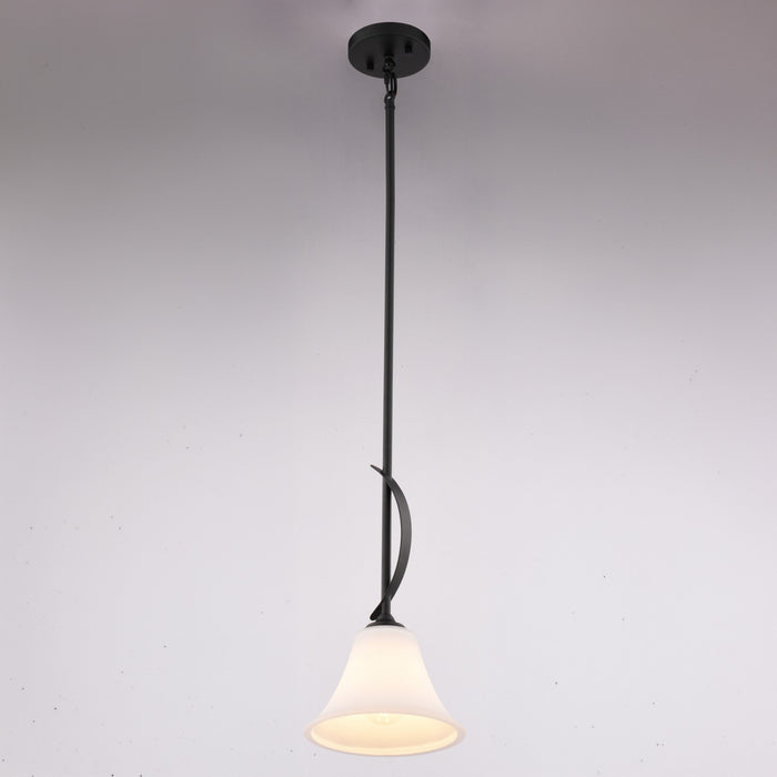 Vaxcel - P0461 - One Light Mini Pendant - Willowbrook - Matte Black