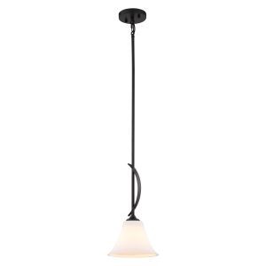 Vaxcel - P0461 - One Light Mini Pendant - Willowbrook - Matte Black